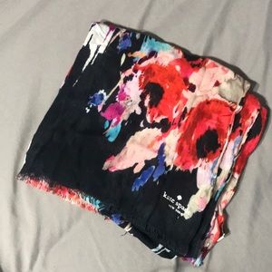 Kate spade floral scarf